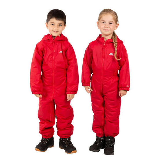 Dripdrop Combinaison Imperméable Enfant Unisexe (Rouge)