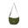 Sac à bandoulière en toile en demi-lune avec fermeture à glissière