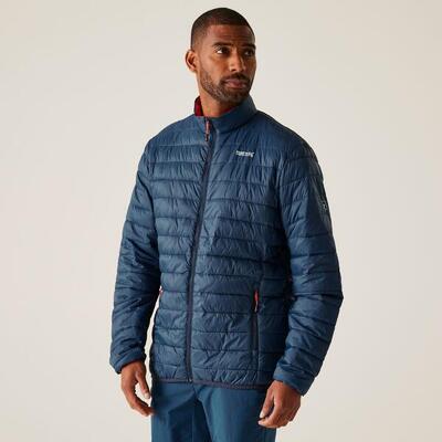 Gevulde jas heren wandelen hillpack quilted