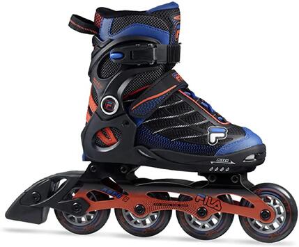 Patins - Skate - Unisex - R WIZY ALU - Aluminium, 4 roues 80 mm - Orange/Noir