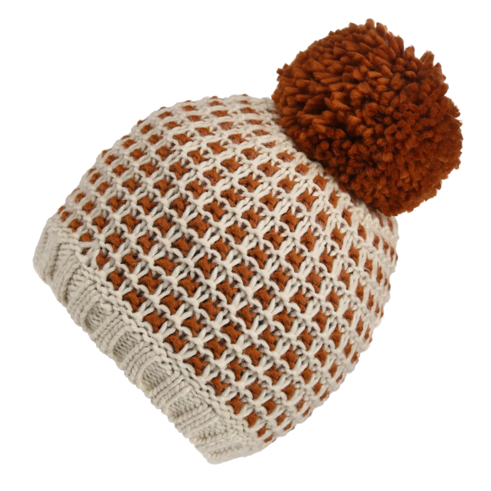 REGATTA Dames Dalary Bobble muts (Lichte vanille/koperamandel)