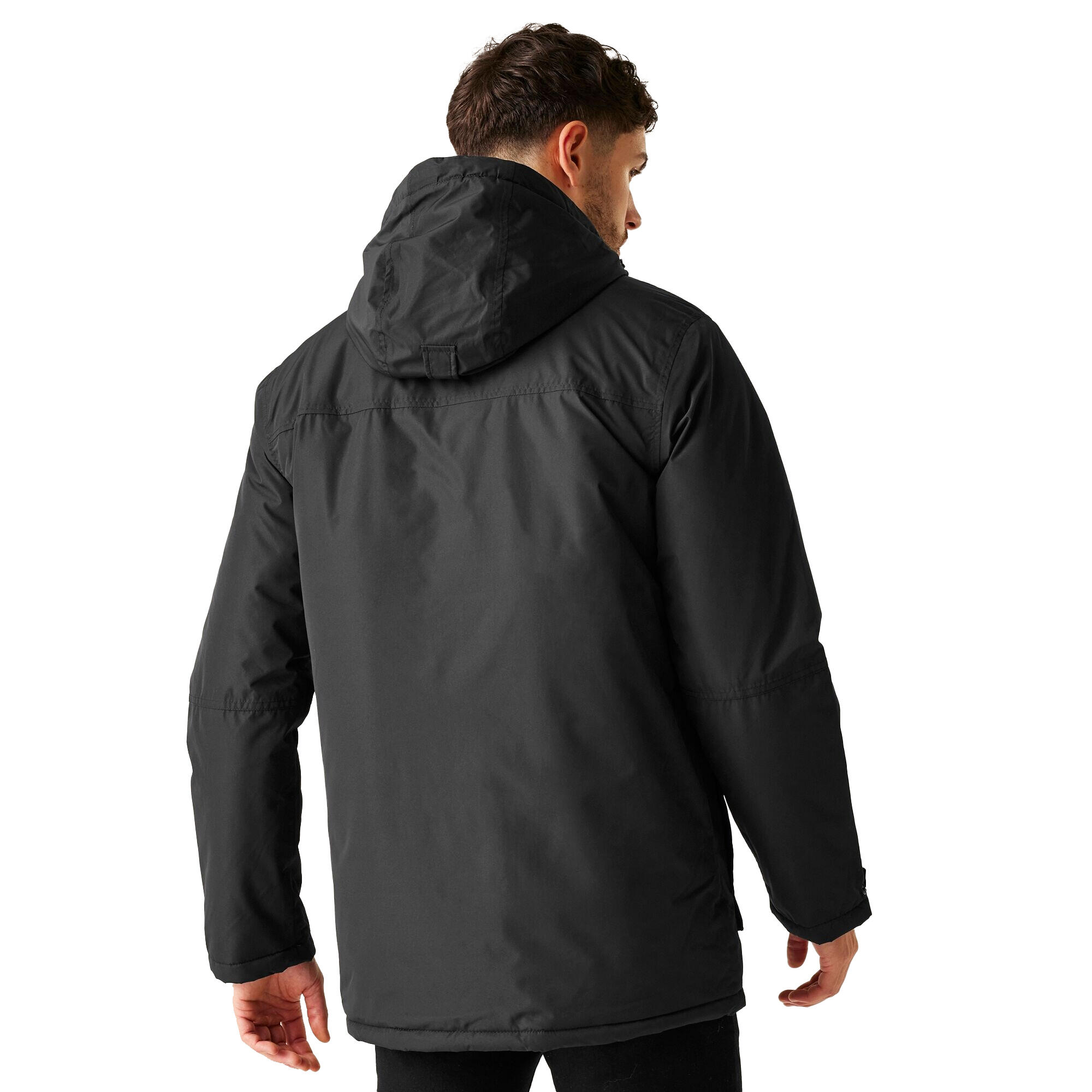 Parka Motif/style Imperméable VOLTER Homme (Noir) 3/5
