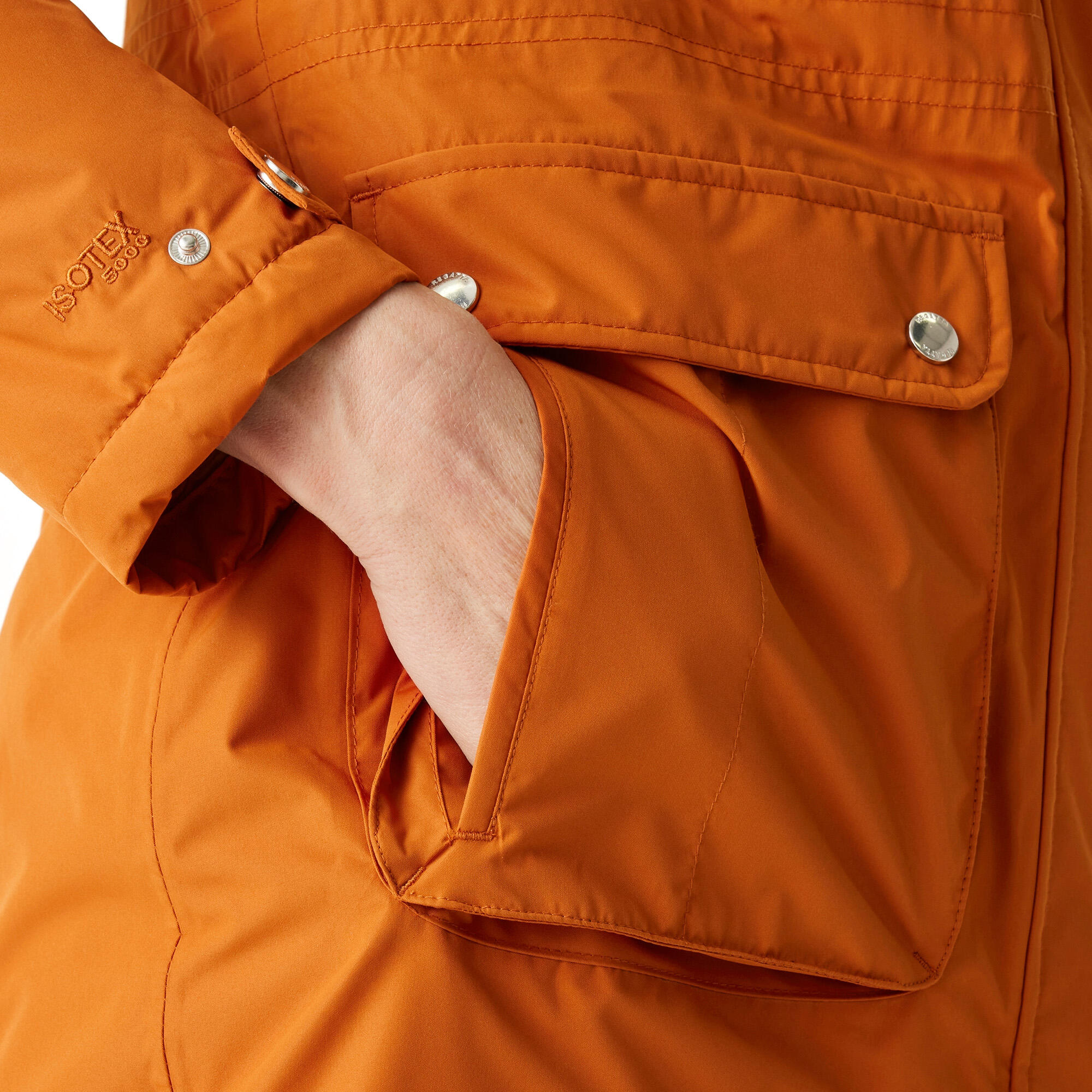 Veste Imperméable VOLTERA Femme (Orange Brûlé) 3/5