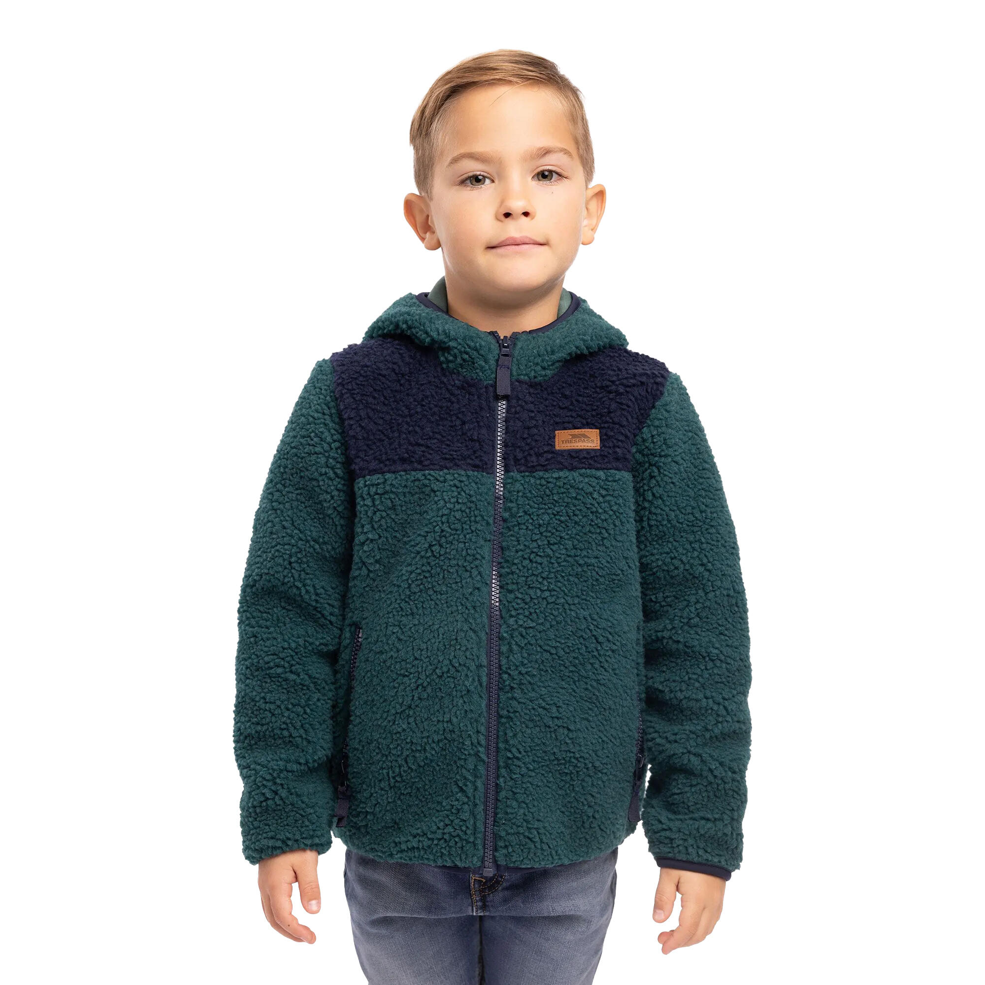 Veste Polaire LINDENN Enfant (Vert Sombre) 4/5