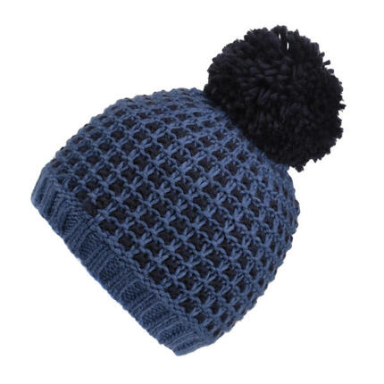 Dalary" Mütze für Damen Graublau/Marineblau