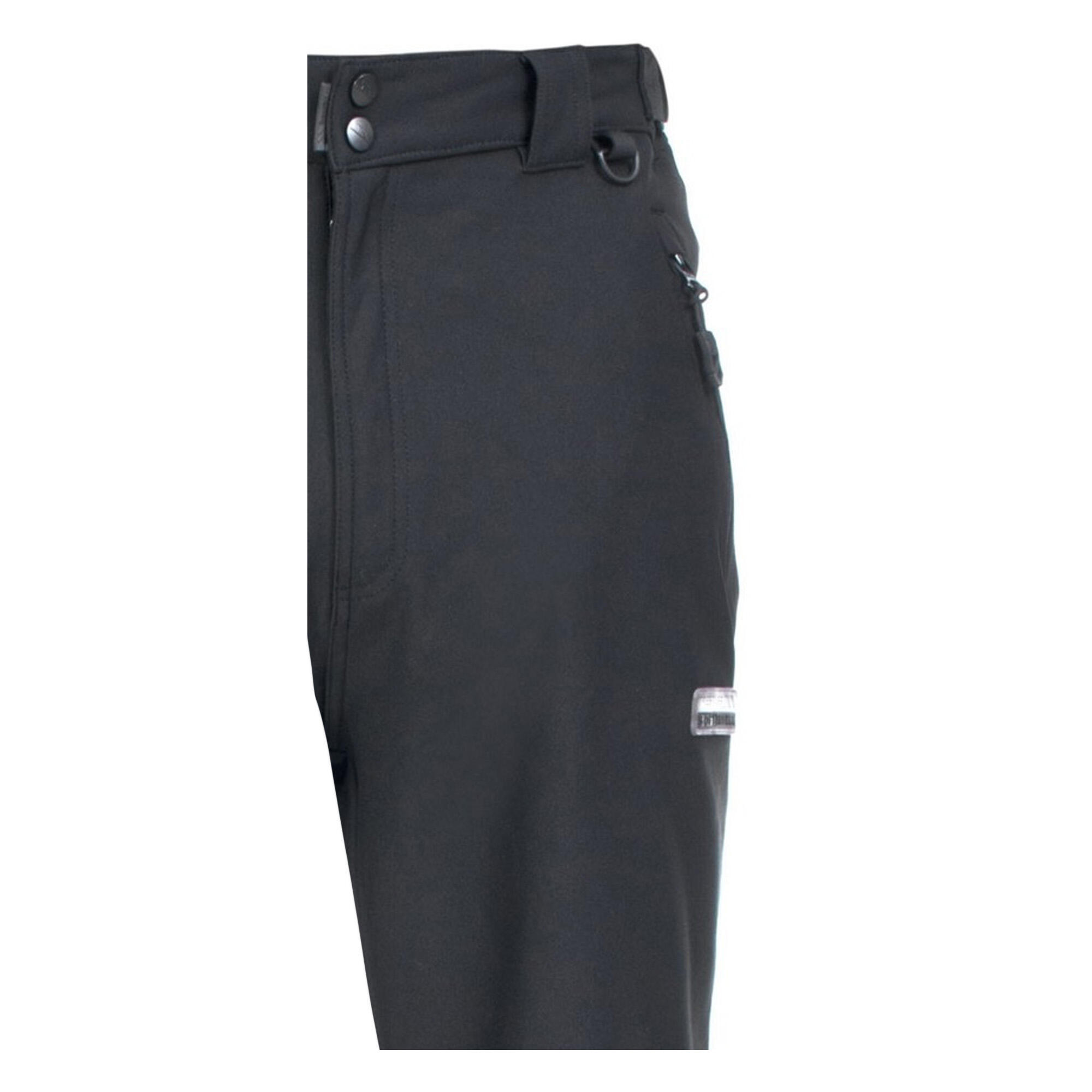 Pantalones Softshell resistentes al agua Modelo Hemic hombre caballero Negro 3/5