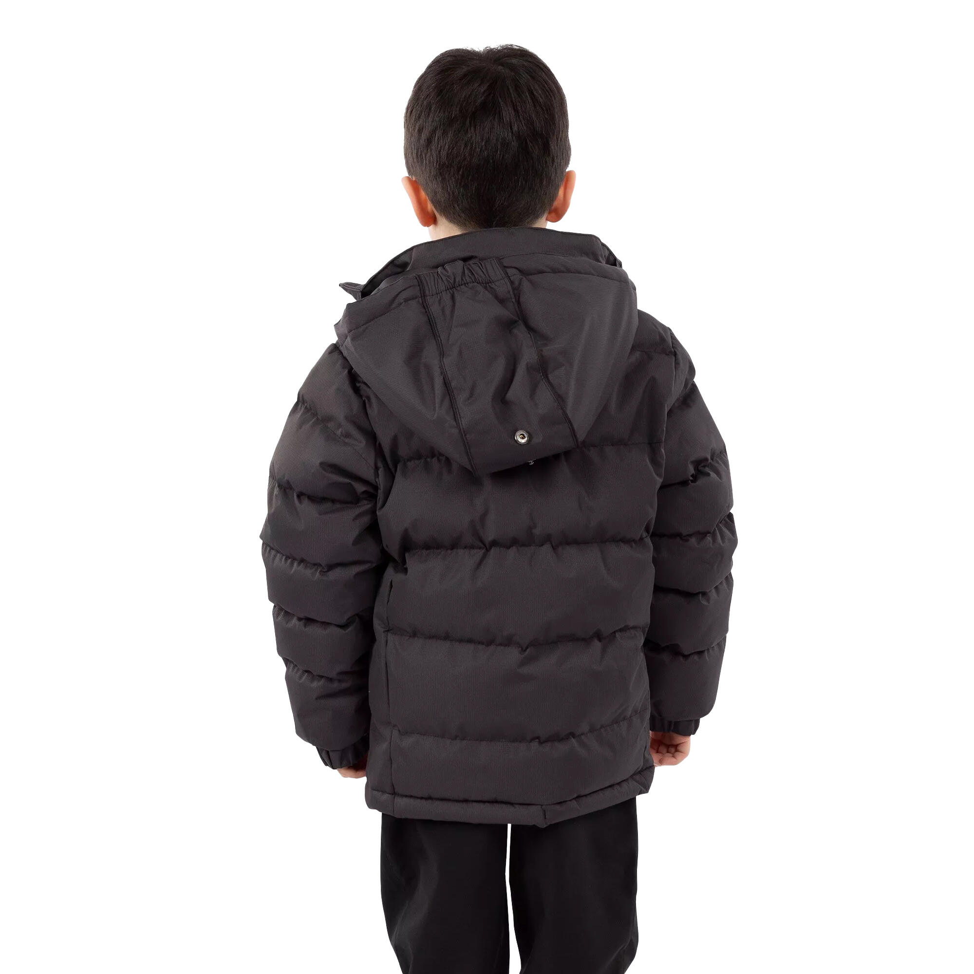 Tuff Giacca Con Cappuccio Bambino Trespass Grigio Scuro 3/5