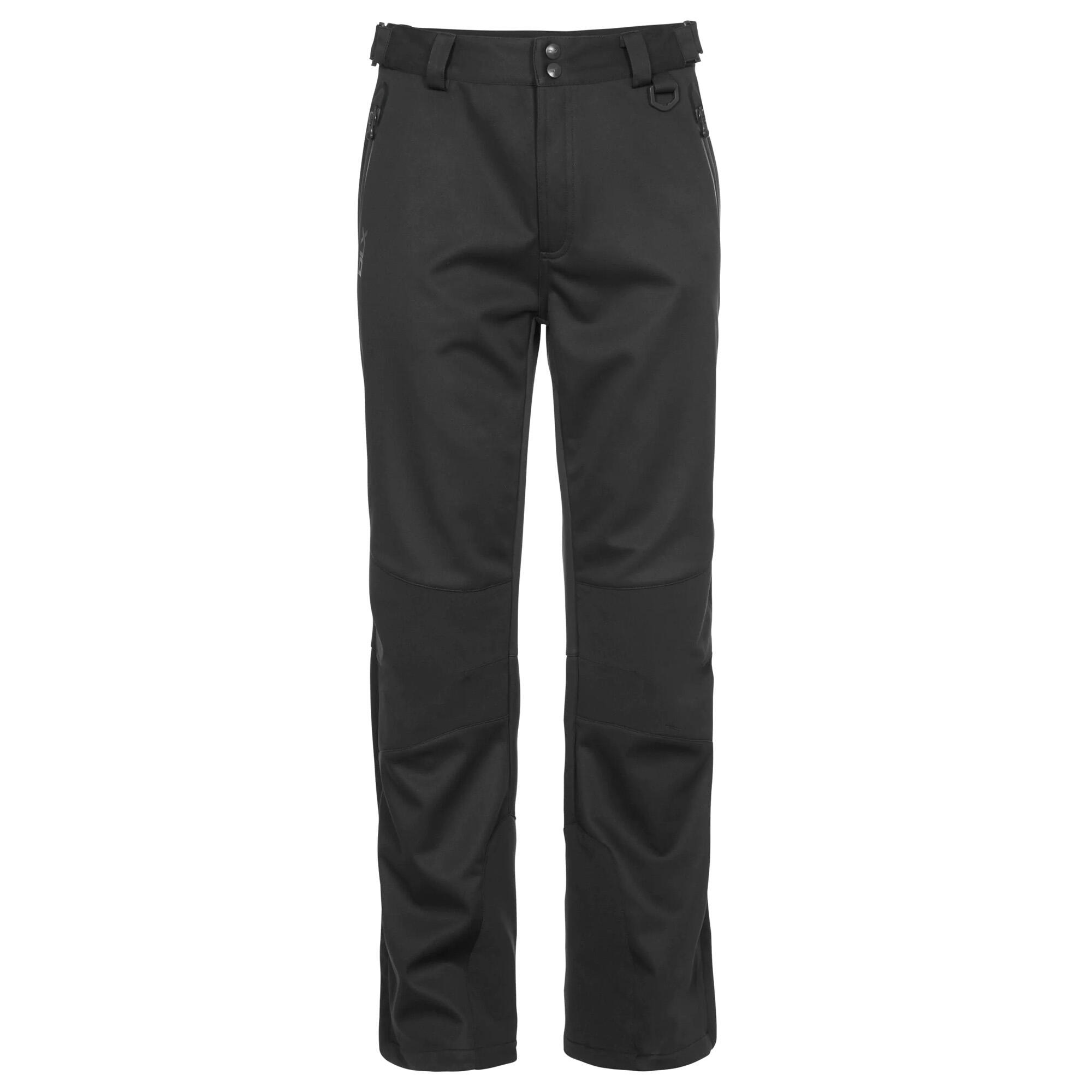 TRESPASS Mens Holloway Waterproof DLX Trousers (Black)