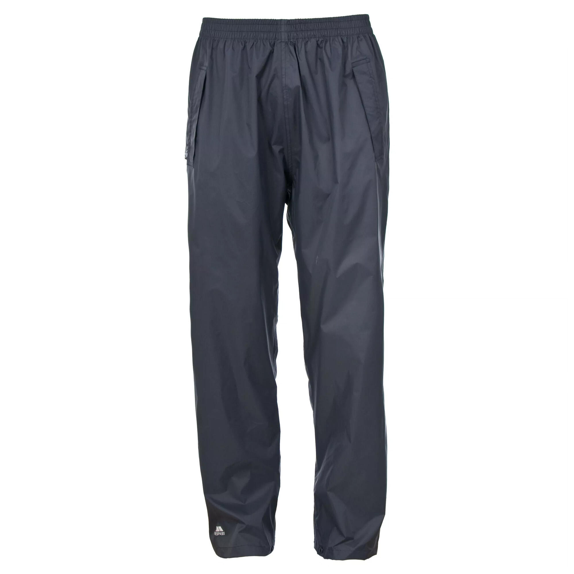 TRESPASS Adultos Unisex Qikpac Overtrotrousers/Bottoms Cinza Escuro