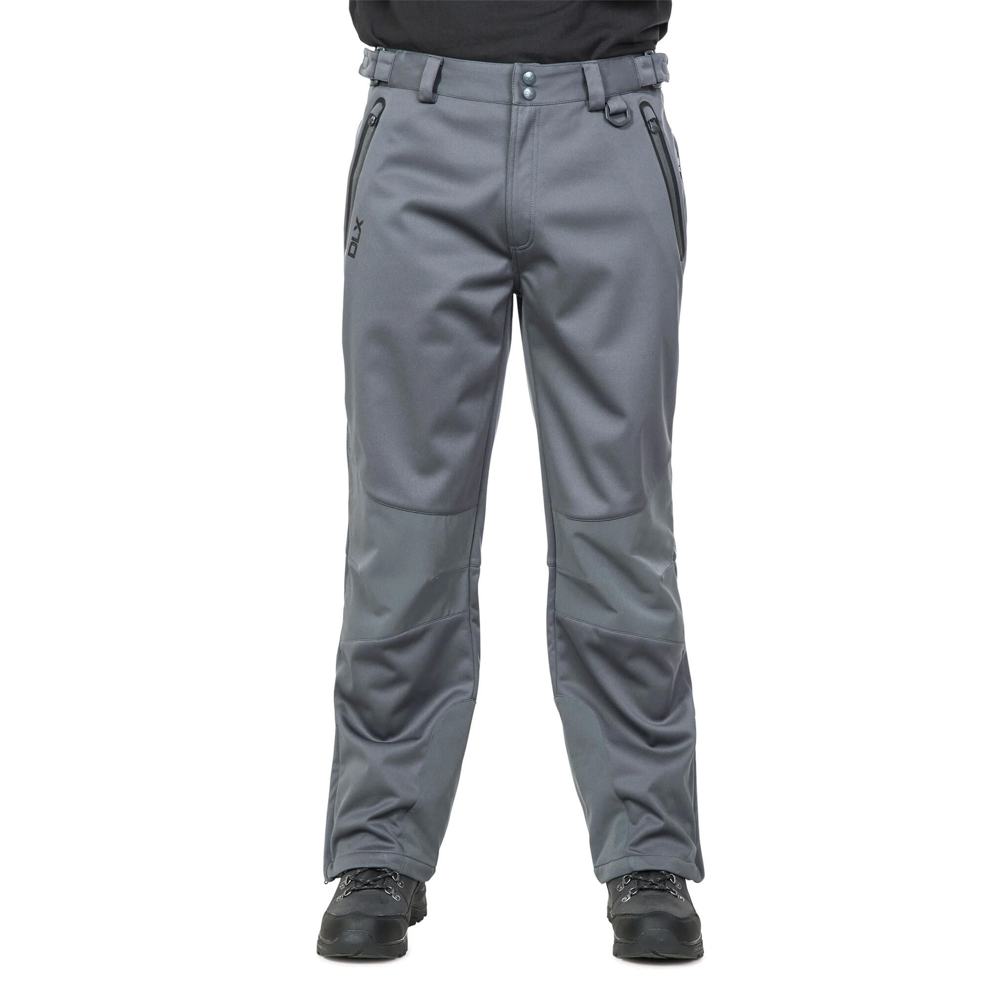 TRESPASS Mens Holloway Waterproof DLX Trousers (Carbon)