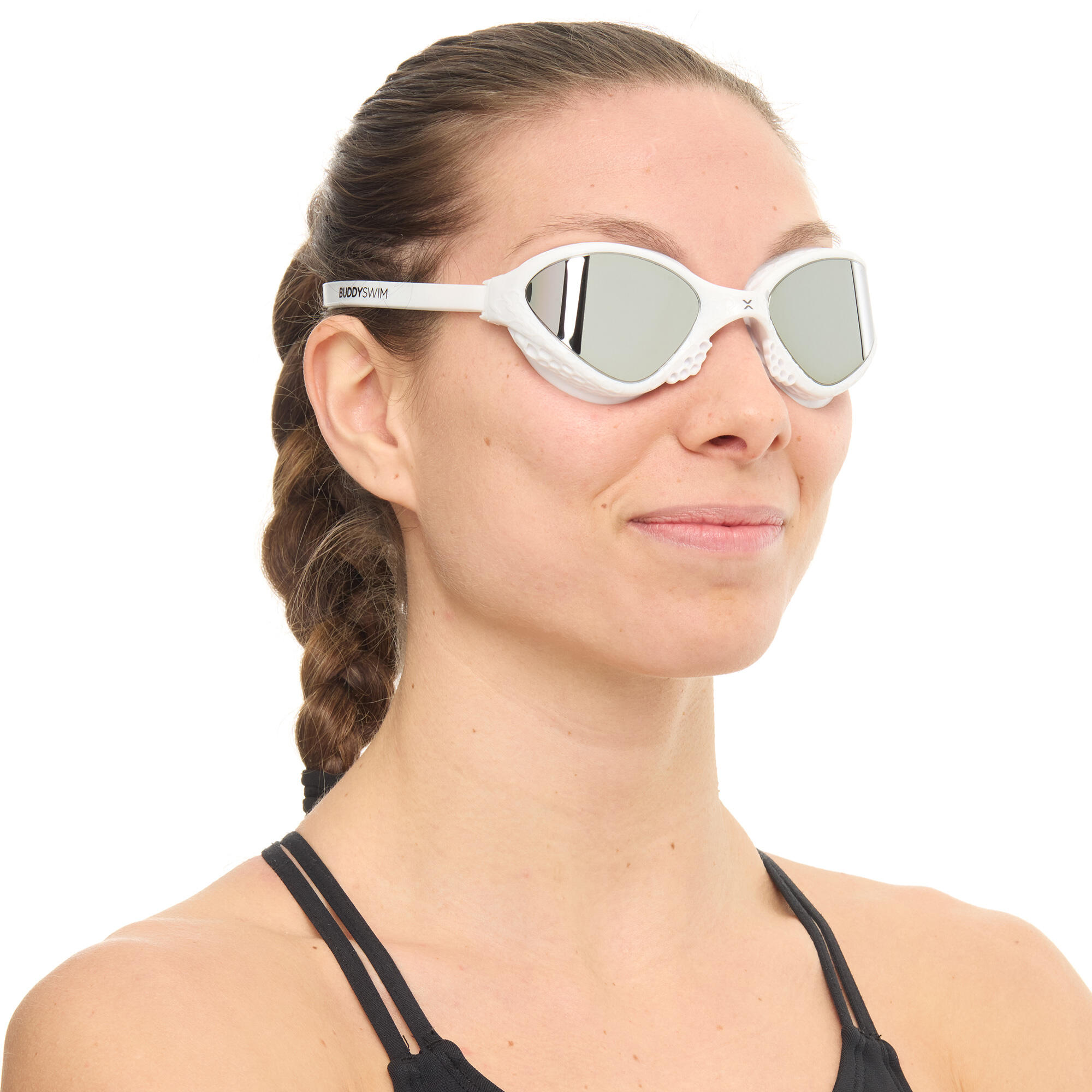 Lunettes de natation OzeanX Open Water et Triathlon Blanc/Silver 3/8