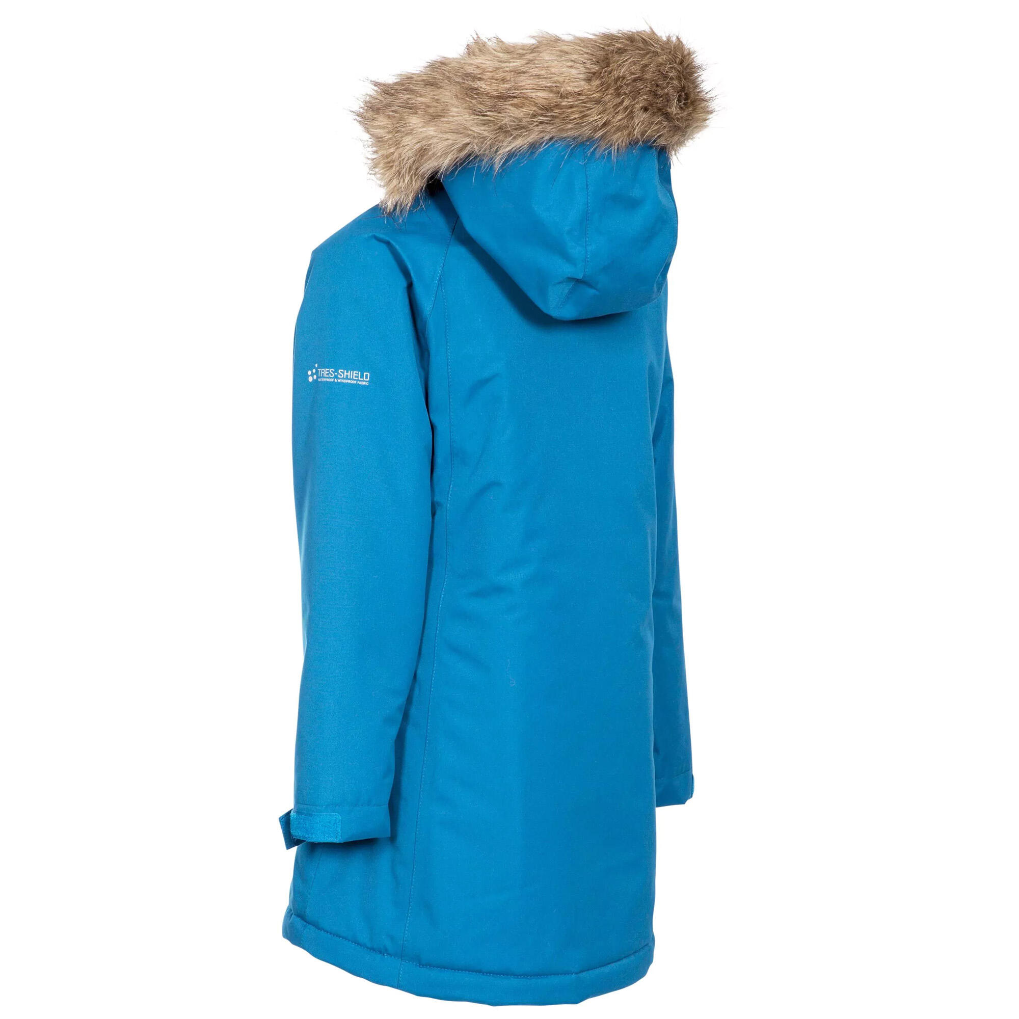 Parka impermeable modelo Fame infantil Azul Cósmico 2/5