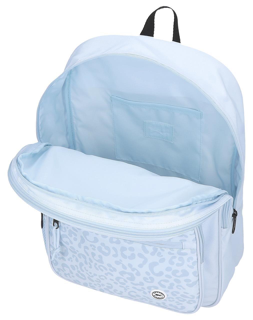 Mochila escolar Reebok Maura de dois compartimentos para menina 40cm azul claro 3/5
