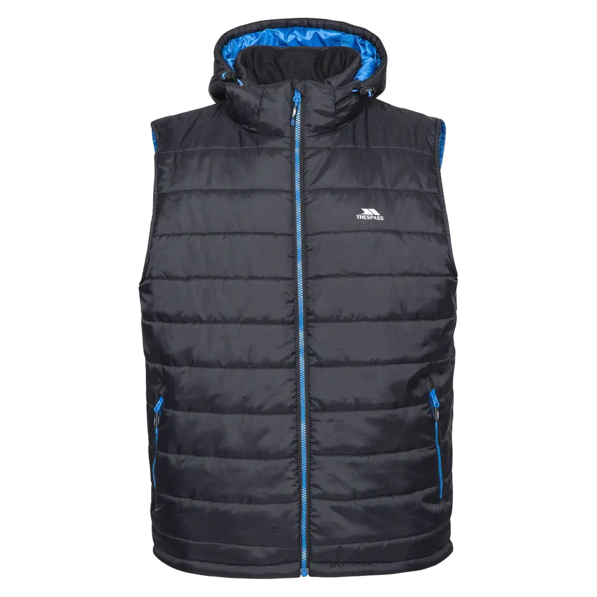 TRESPASS Mens Franklyn Padded Gilet (Black)