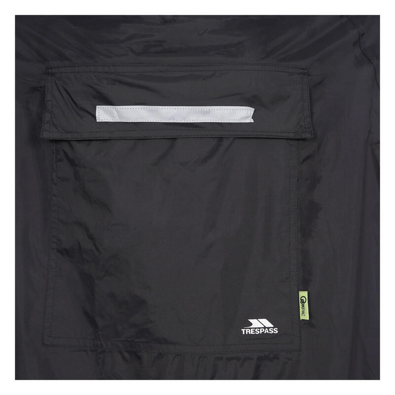 Qikpac Poncho Repliable Adulte Unisexe (Noir)