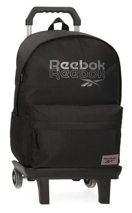Sac à dos scolaire deux compartiments avec chariot Reebok Melbourne 45cm Noir