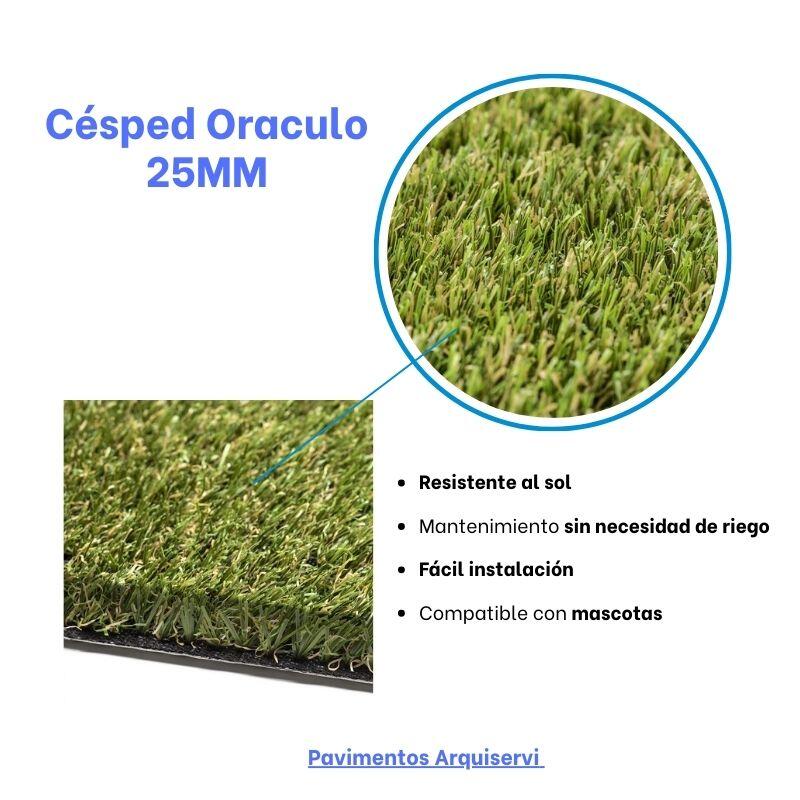 CÉSPED ARTIFICIAL ORÁCULO 25MM. / ROLLO 2 X 5M (10m²) 3/7