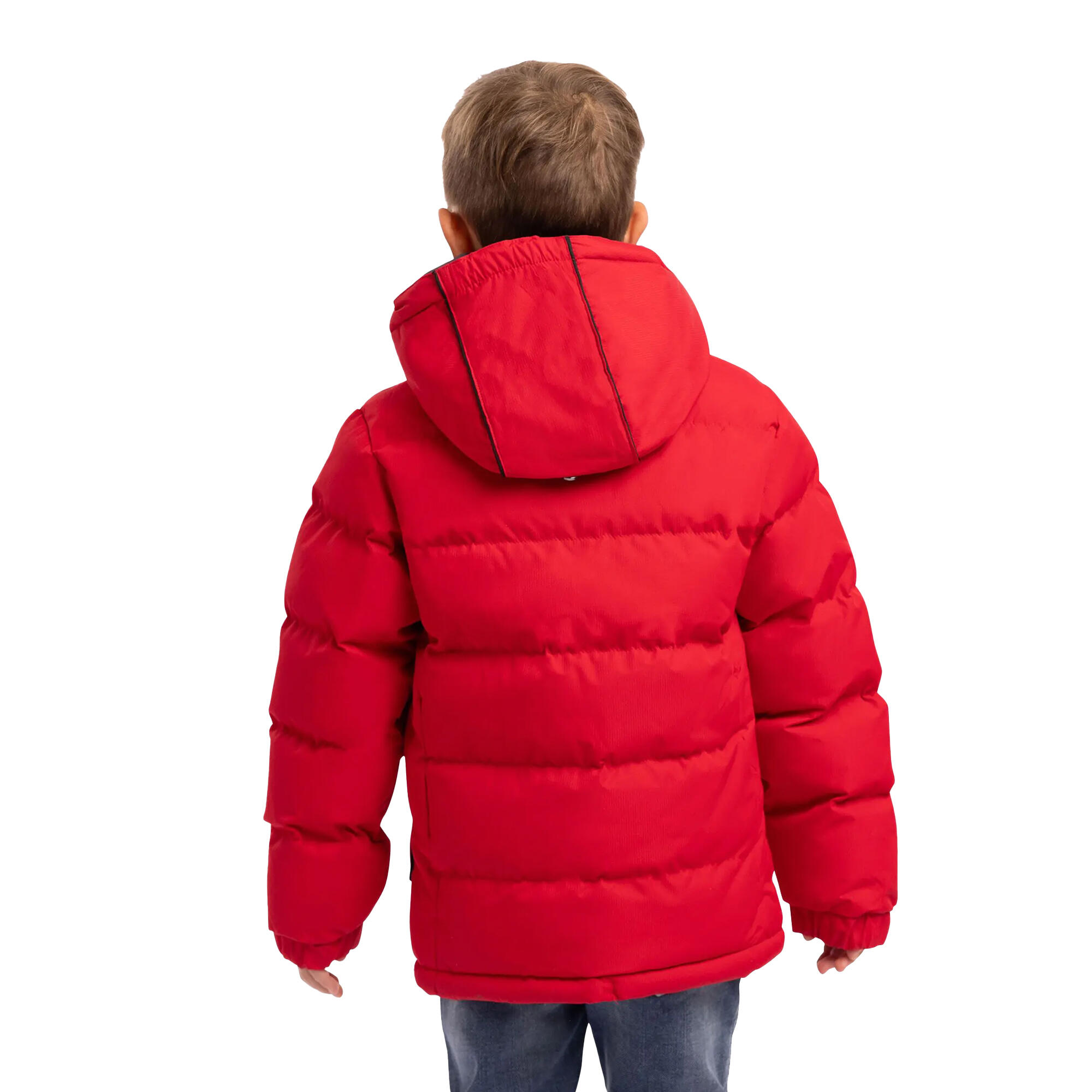 Tuff Giacca Con Cappuccio Bambino Trespass Rosso 3/5