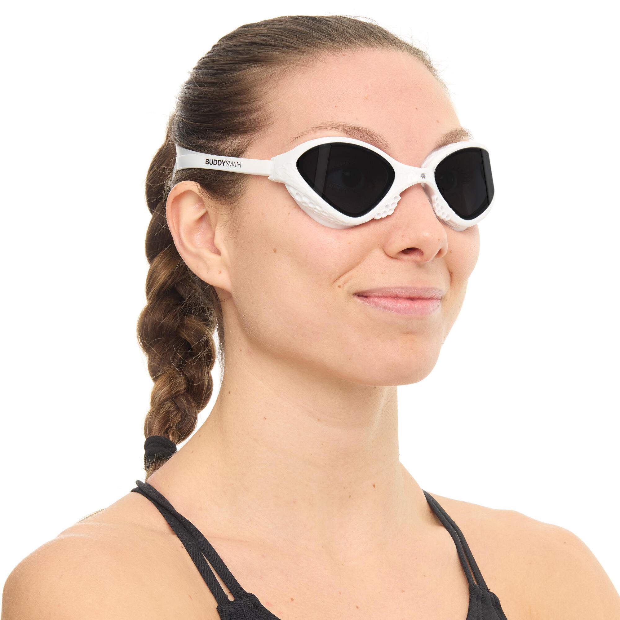 BuddySwim Ozean Lunettes White/Smoke Eau Libre Triathlon Anti-Buée UV 3/6