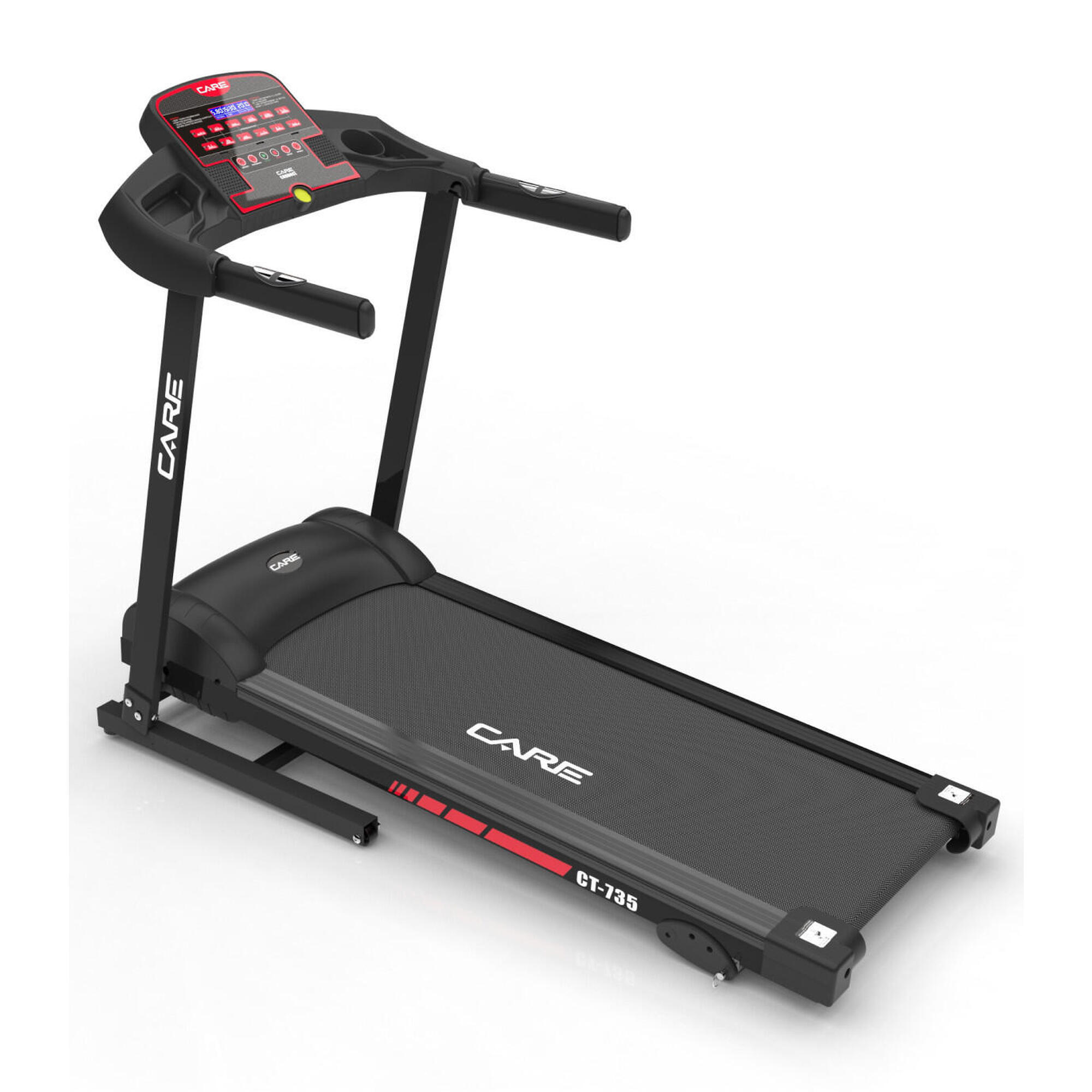 Care Fitness - Tapis De Course Connecté - 14km/h - Care - Kinomap - Tapis De Course - Noir|rouge - No Size - Decathlon