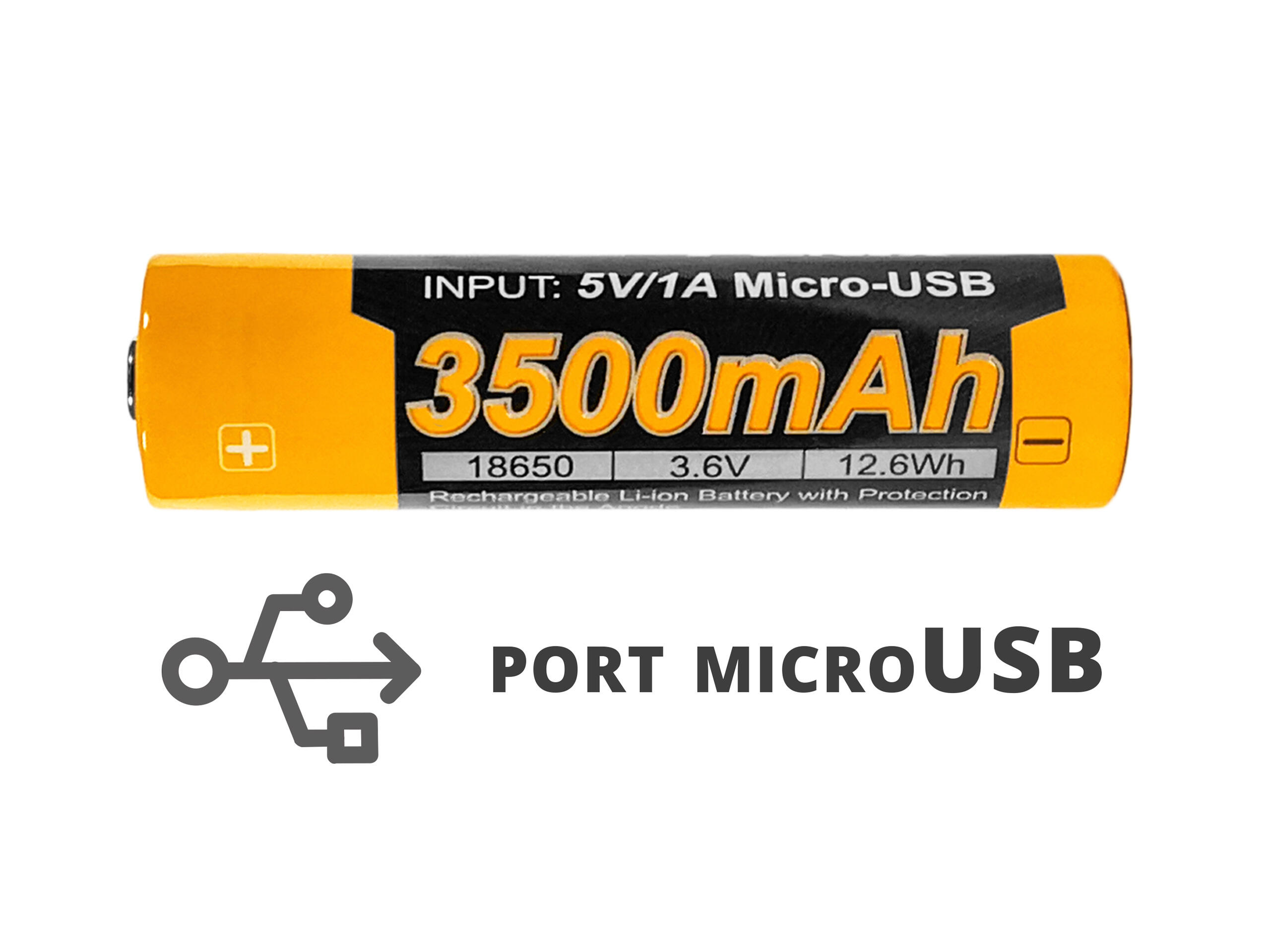 Akumulator Fenix USB ARB-L18U (18650 3500 mAh 3,6 V) 2/4