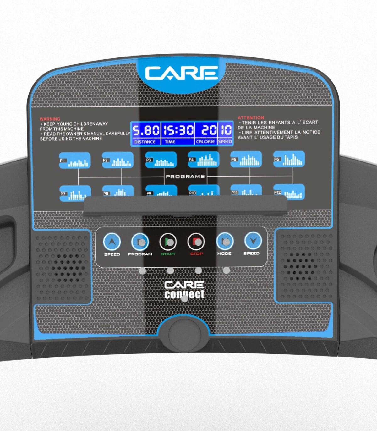 Verbonden loopband - 14km/u - CARE - KINOMAP 4/7