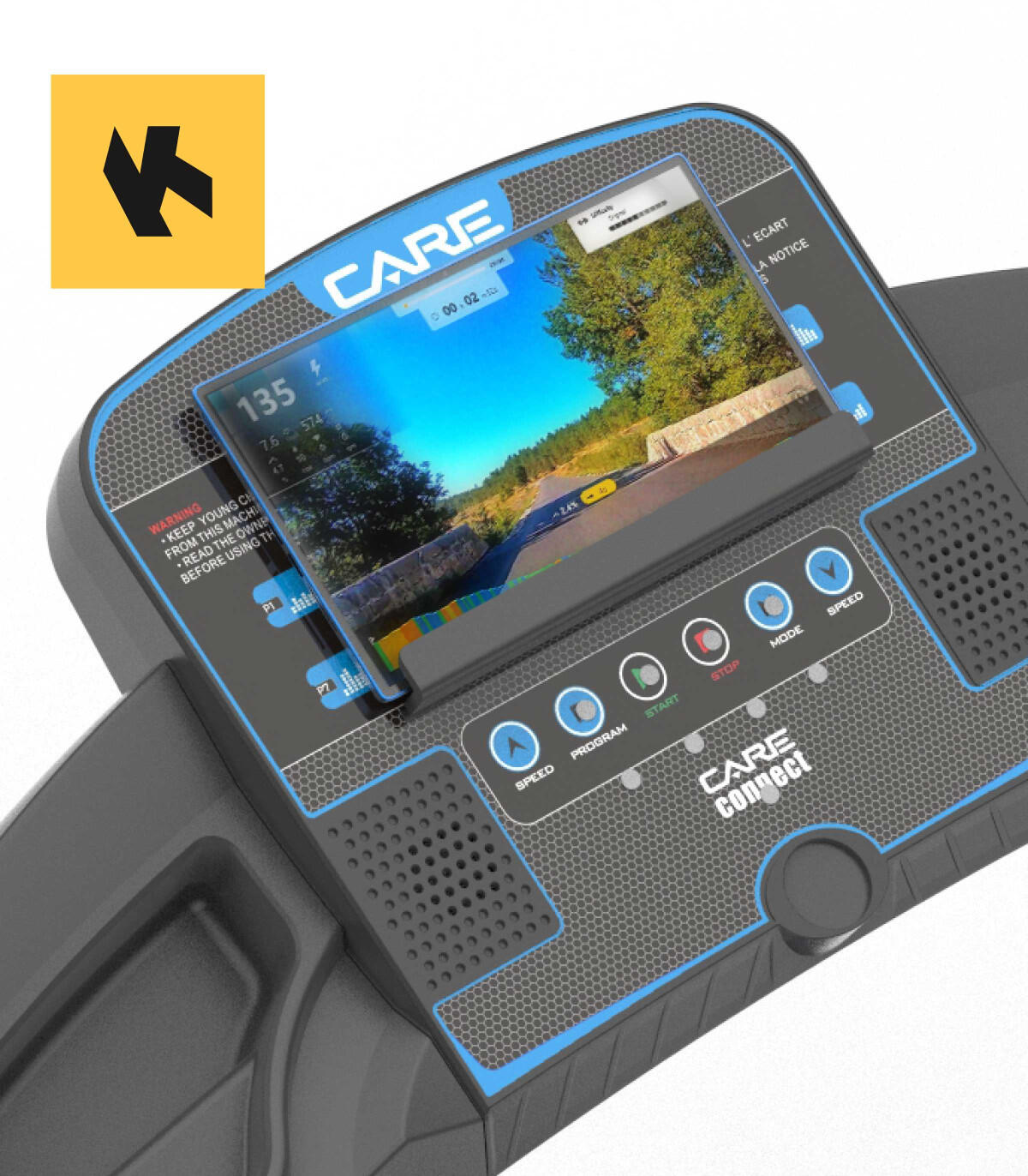 Verbonden loopband - 14km/u - CARE - KINOMAP 6/7
