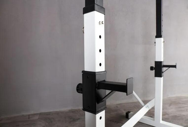 Rack Réglable Squat Blanc Fitness Tech 6/6