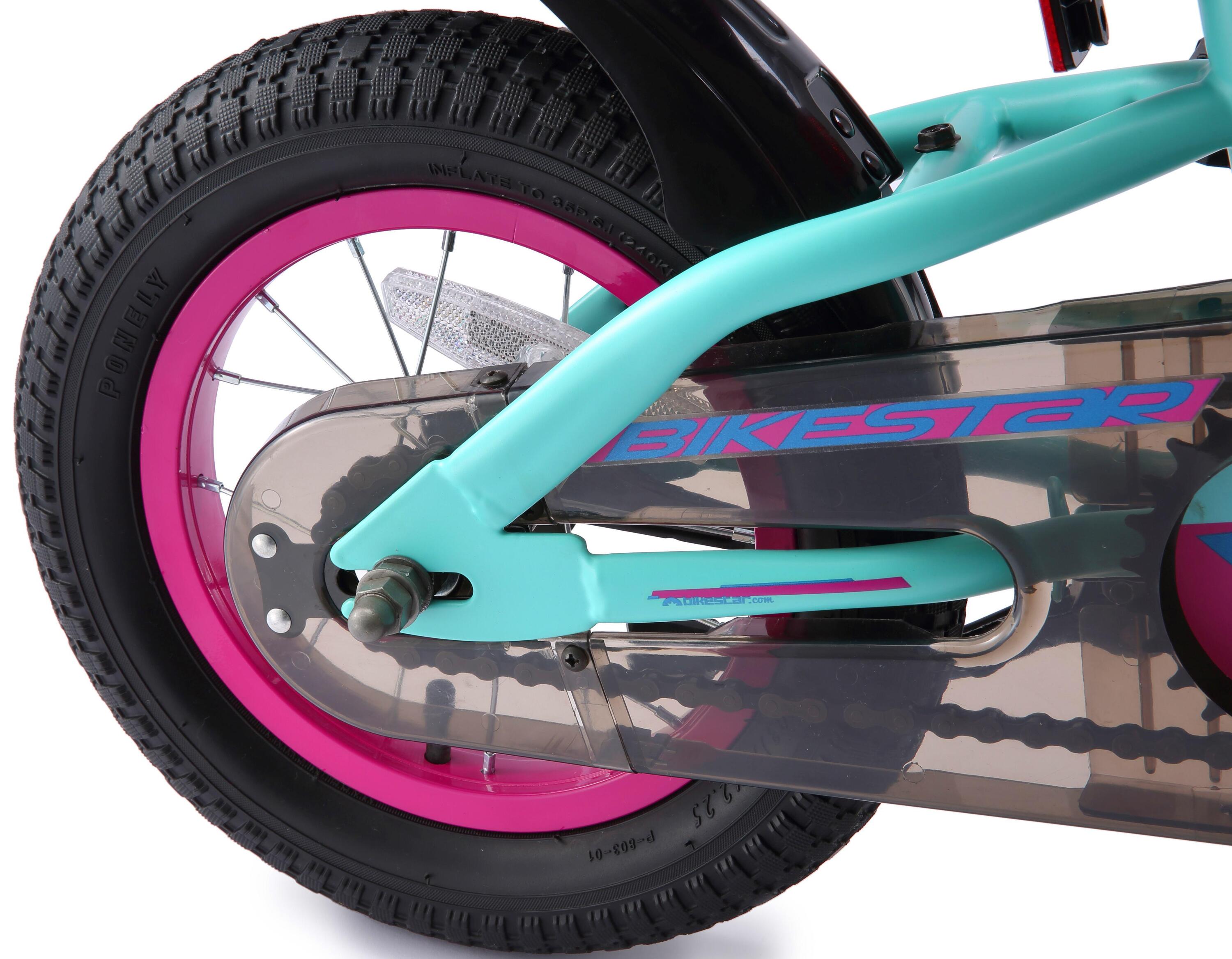 Bikestar kinderfiets Urban Jungle 12 inch turquoise paars 6/7