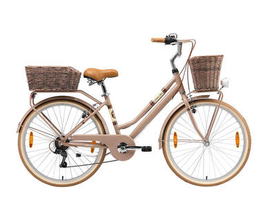 Bicicletta da città in alluminio 26". 7 velocità. retrò urbano