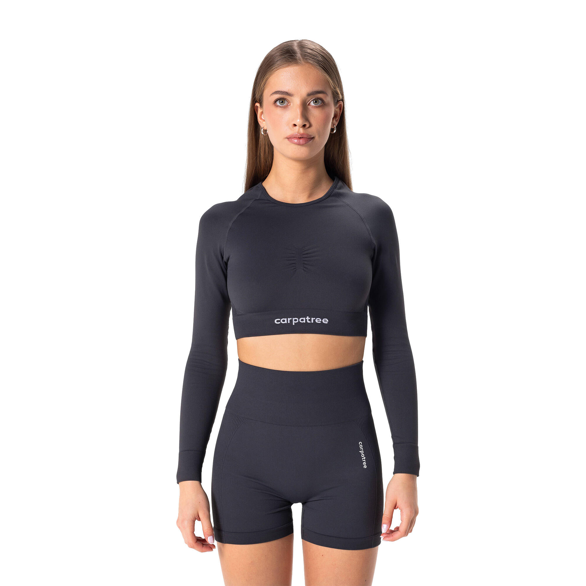 T-shirt de sport à manches longues pour femme Carpatree Allure Seamless 1/4