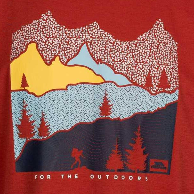 Tricou Drumeții În Natură Trespass Danub Gat Rotund Bărbați