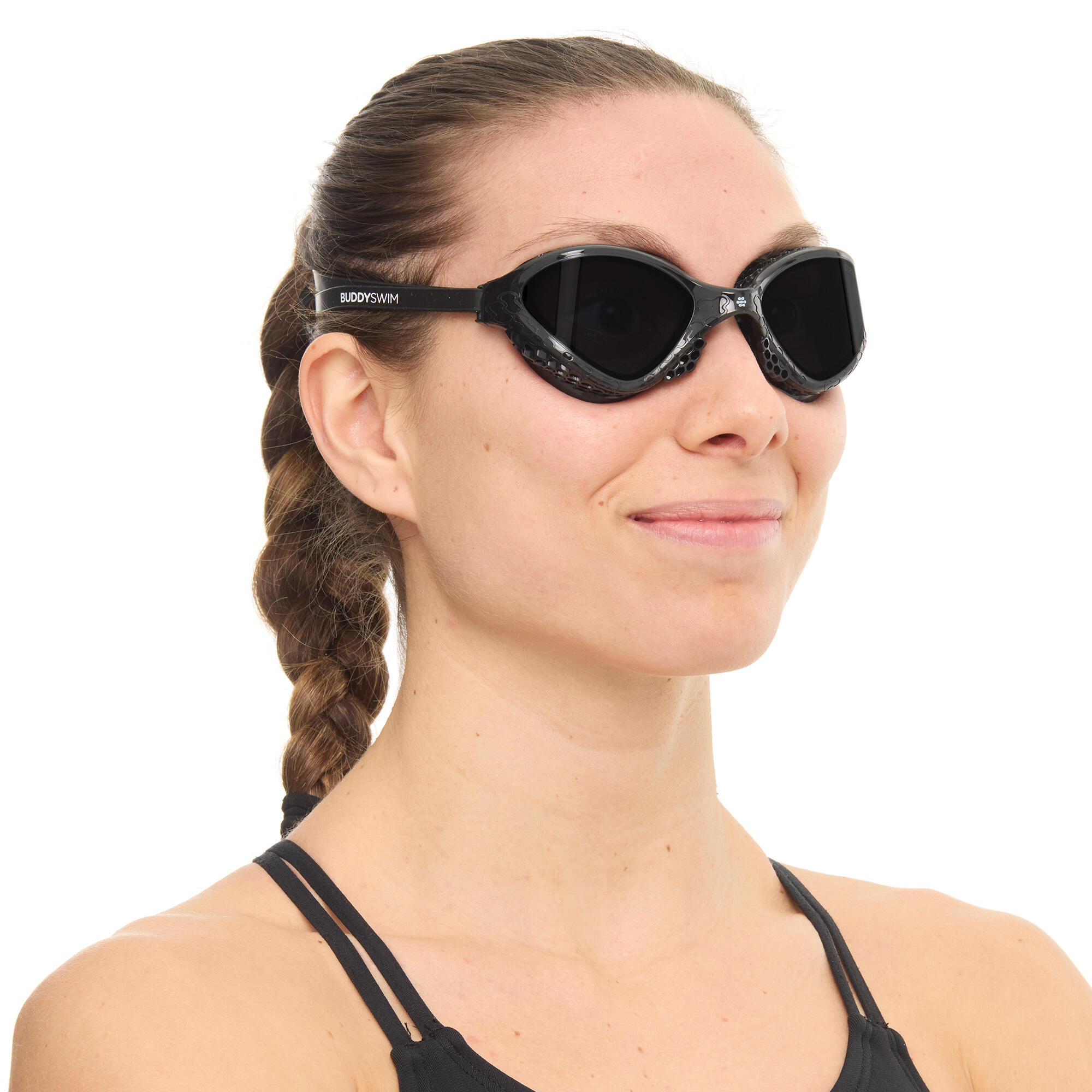BuddySwim Ozean Lunettes Black/Smoke Eau Libre Triathlon Anti-Buée UV 3/6