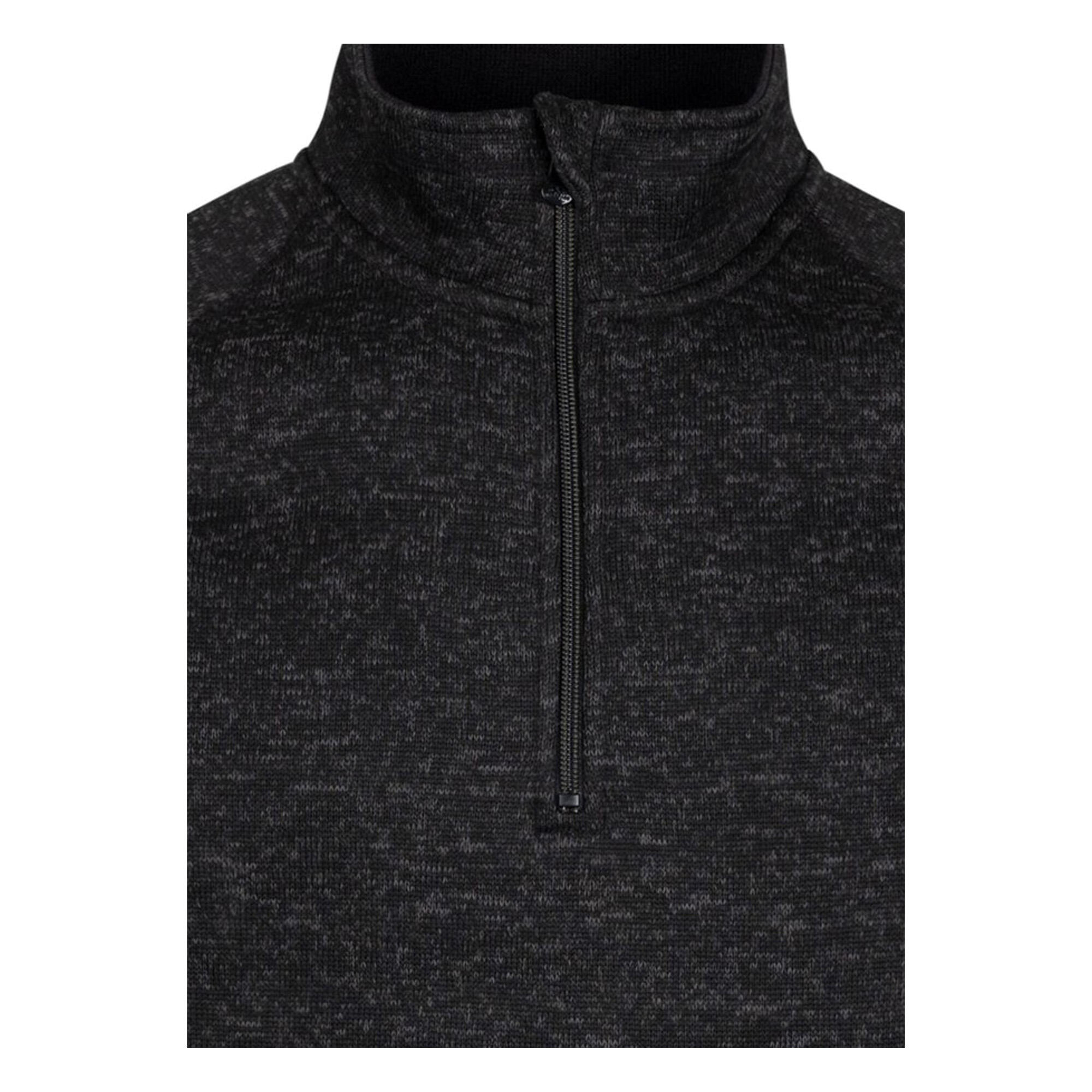 Felpa In Pile Mezza Cerniera Uomo Trespass Corsham Nero 3/5
