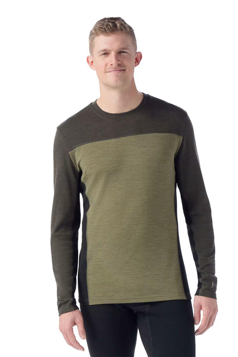 Smartwool Classic Thermal Merino Camada Base Colorblock manga comprida masculina 2/4