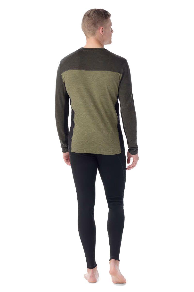 Smartwool Classic Thermal Merino Camada Base Colorblock manga comprida masculina 3/4