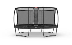 Trampoline BERG Champion Ovale 350 x 250 cm avec Filet de Sécurité, Anthracite