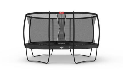 Trampoline BERG Champion + Filet séc. Regular Ovale 350x250 Gris anthr.