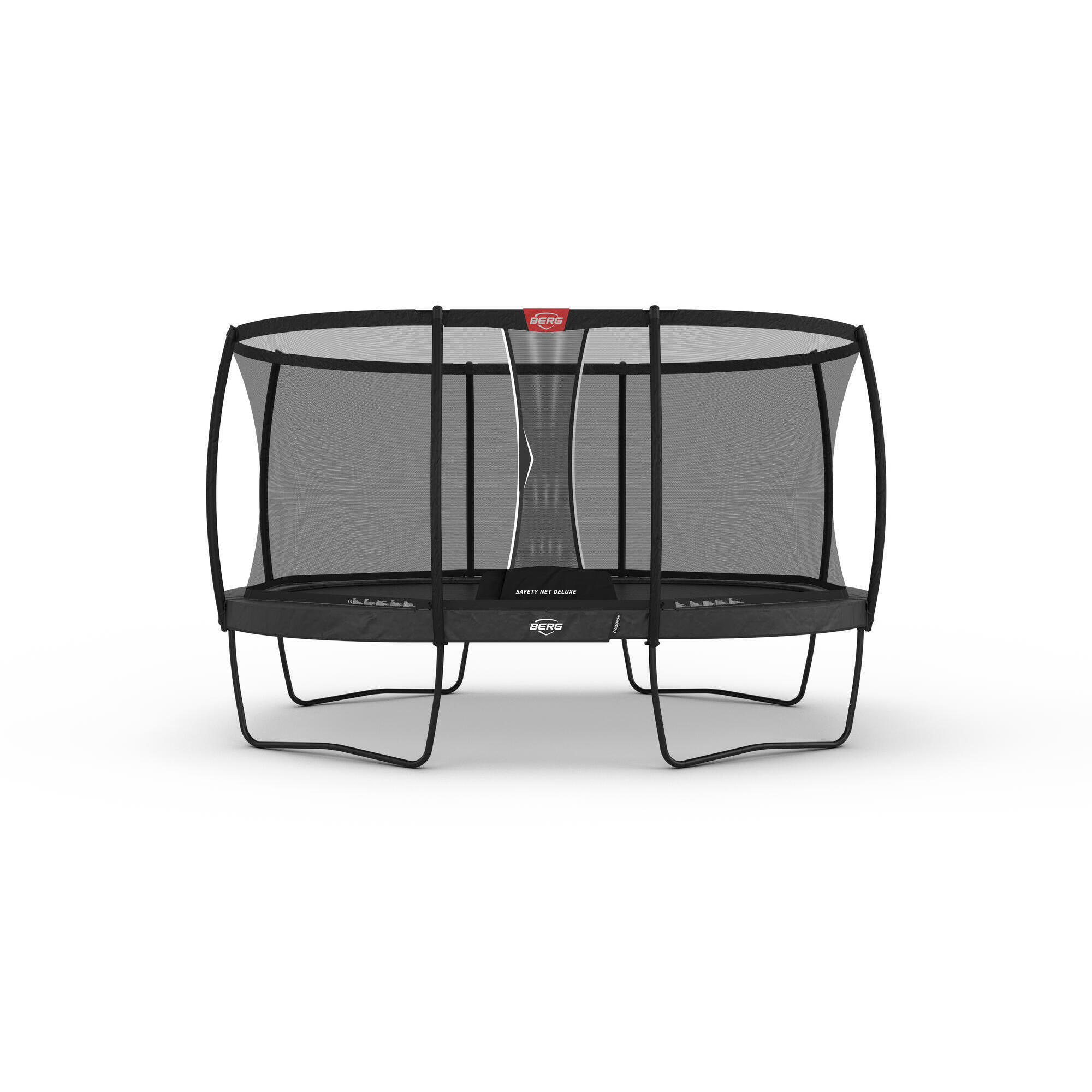 Berg - Trampoline Berg Champion + Filet Séc. Regular Ovale 470x310 Gris Anthr. - Trampoline - Gris - Decathlon