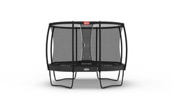 Trampoline BERG Champion Ovale 350 x 250 cm avec Filet de Sécurité, Anthracite