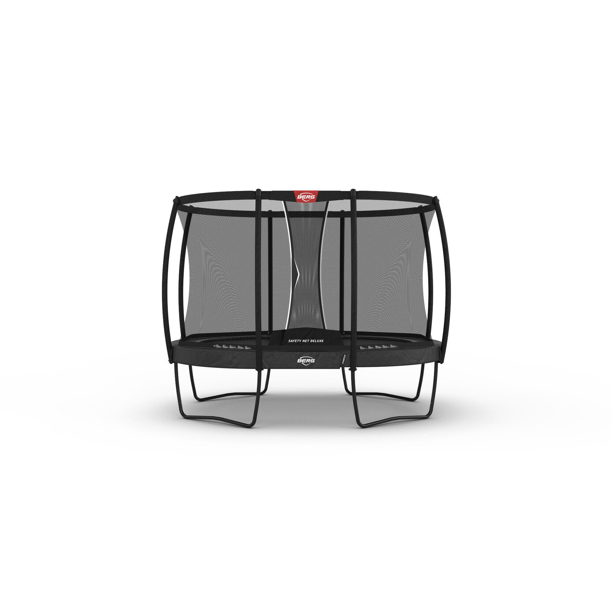 Berg - Trampoline Berg Champion + Filet Séc. Regular Ovale 350x250 Gris Anthr. - Trampoline - Gris - Decathlon