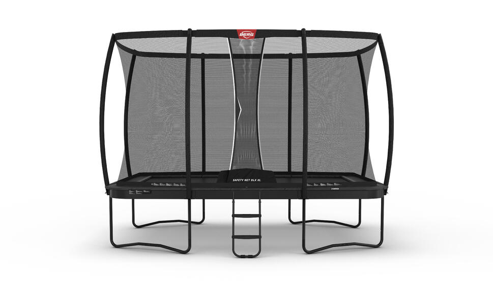 Trampolina BERG Champion + Siatka zab. Regular Prostokątna 410x250 Antr. sz.