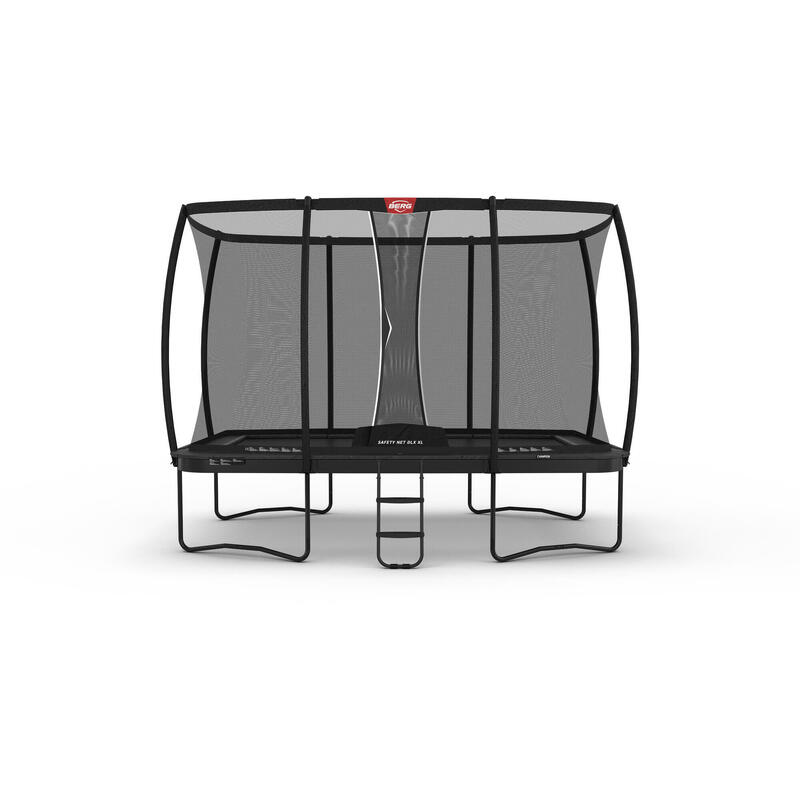 Trampolina BERG Champion + Siatka zab. Regular Prostokątna 410x250 Antr. sz.