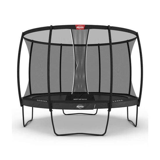 Trampoline Champion Regular 430 + Filet Séc. DLX XL Gris
