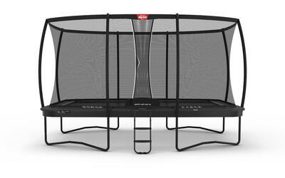 Trampolin BERG Champion + Sicherheitsnetz Regular Rechteckig 410x250 Anthr. Gr.