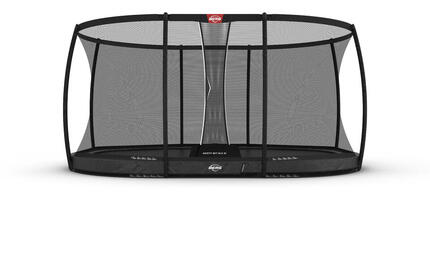 Trampoline Grand Champion InGround 520 + Filet Séc. DLX XL Gris
