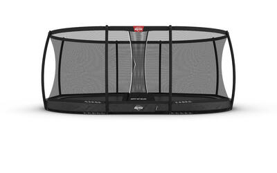 Trampoline berg champion inground + veiligheidsnet ovaal 350 x 250 ant. gr.