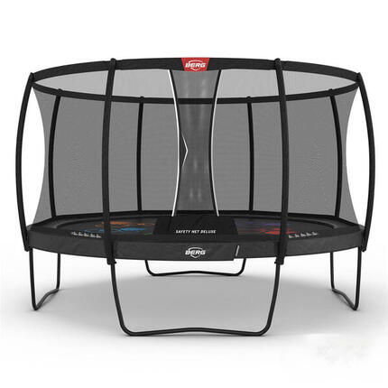 Trampoline Champion Regular 430 + Filet Séc. Deluxe Gris Levels