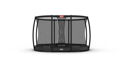 Trampoline berg champion inground + veiligheidsnet ovaal 350 x 250 ant. gr.