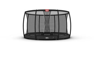 Trampoline berg champion inground + veiligheidsnet rond 330 ant. gr.